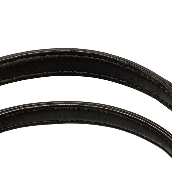 Auth DIOR/ChristianDior Trotter,Romantic - Dark Brown Brown PVC Leather Handbag - Picture 8 of 16